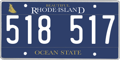 RI license plate 518517