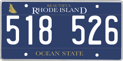 RI license plate 518526