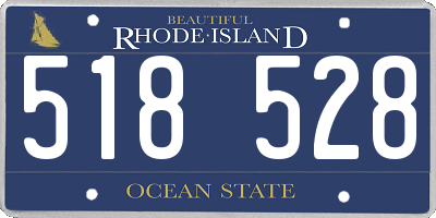 RI license plate 518528