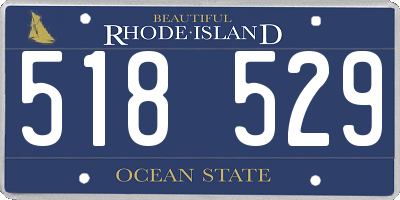 RI license plate 518529