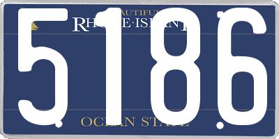 RI license plate 5186