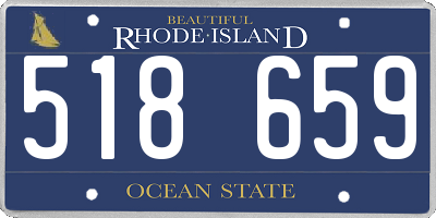 RI license plate 518659