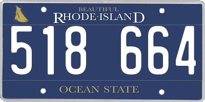 RI license plate 518664