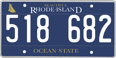 RI license plate 518682