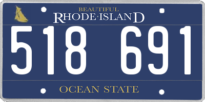 RI license plate 518691