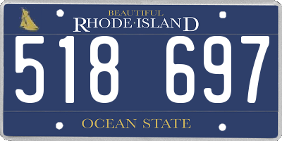 RI license plate 518697