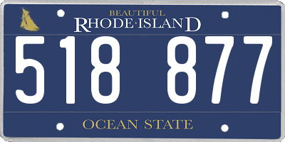 RI license plate 518877