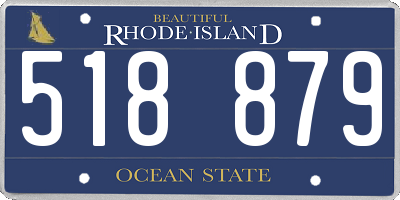 RI license plate 518879