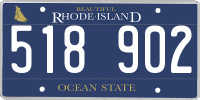 RI license plate 518902