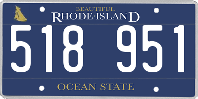RI license plate 518951