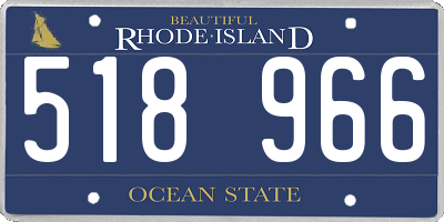 RI license plate 518966