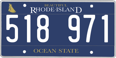 RI license plate 518971