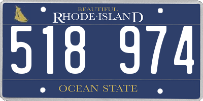 RI license plate 518974