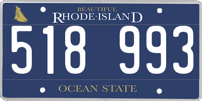 RI license plate 518993
