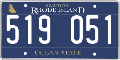 RI license plate 519051