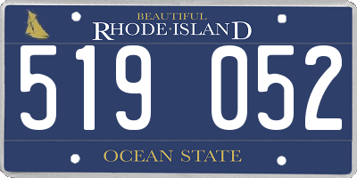 RI license plate 519052