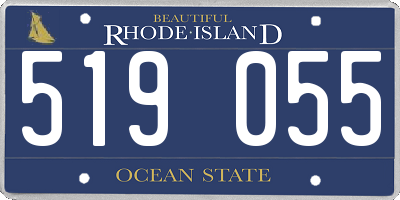 RI license plate 519055