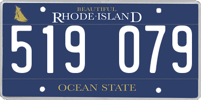 RI license plate 519079