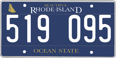 RI license plate 519095