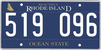 RI license plate 519096