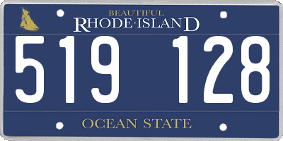 RI license plate 519128