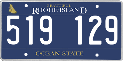 RI license plate 519129