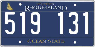 RI license plate 519131