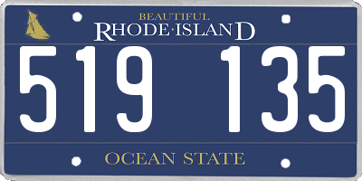 RI license plate 519135