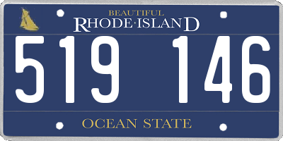 RI license plate 519146