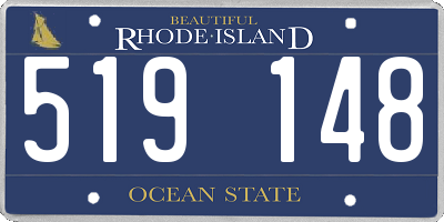 RI license plate 519148