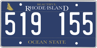 RI license plate 519155