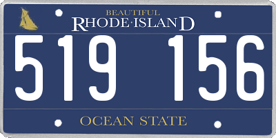 RI license plate 519156