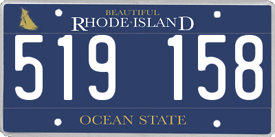 RI license plate 519158
