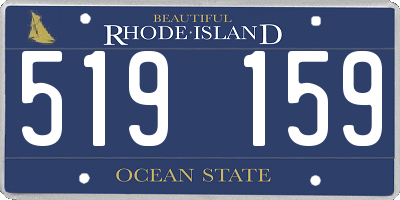 RI license plate 519159