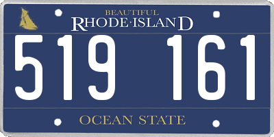 RI license plate 519161