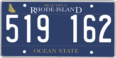 RI license plate 519162