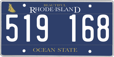 RI license plate 519168