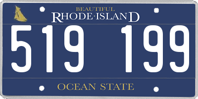 RI license plate 519199