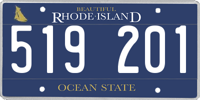 RI license plate 519201