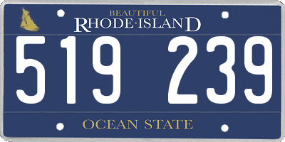 RI license plate 519239