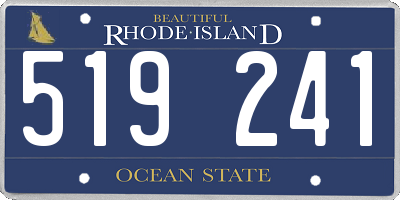 RI license plate 519241