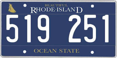 RI license plate 519251
