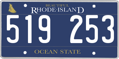 RI license plate 519253