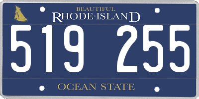 RI license plate 519255