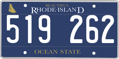 RI license plate 519262