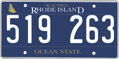 RI license plate 519263