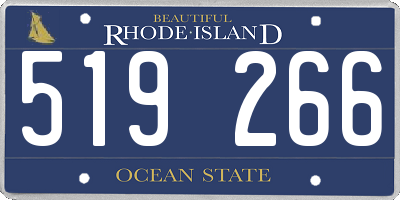 RI license plate 519266