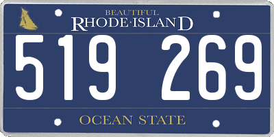 RI license plate 519269