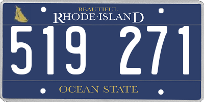 RI license plate 519271