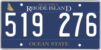 RI license plate 519276